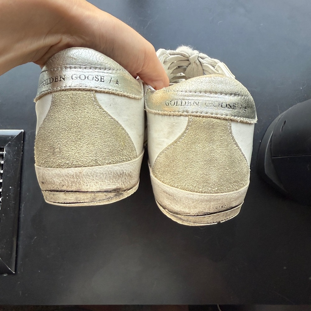 Golden Goose White Superstar Sneakers - Picture 2 of 5